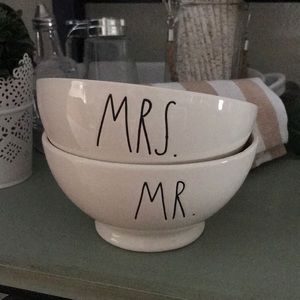 Rae Dunn mr and mrs bowls